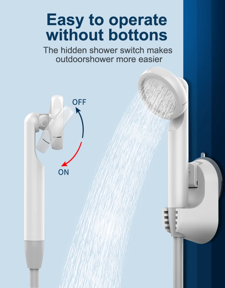 New USB Rechargeable Outdoor Ultra-portable Shower Bidet Sprayer for Bathing Personal Cleaning Traveling Hiking Camping factory