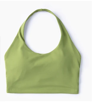 Neck Hanging Yoga Vest Women's Autumn Top Integrated with Chest Cushion Sports Bra Fitness Yoga Suit