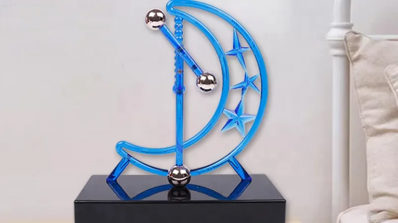 Creative Office Desktop Decor Anti-gravity Swing Stick Chaotic Pendulum ...