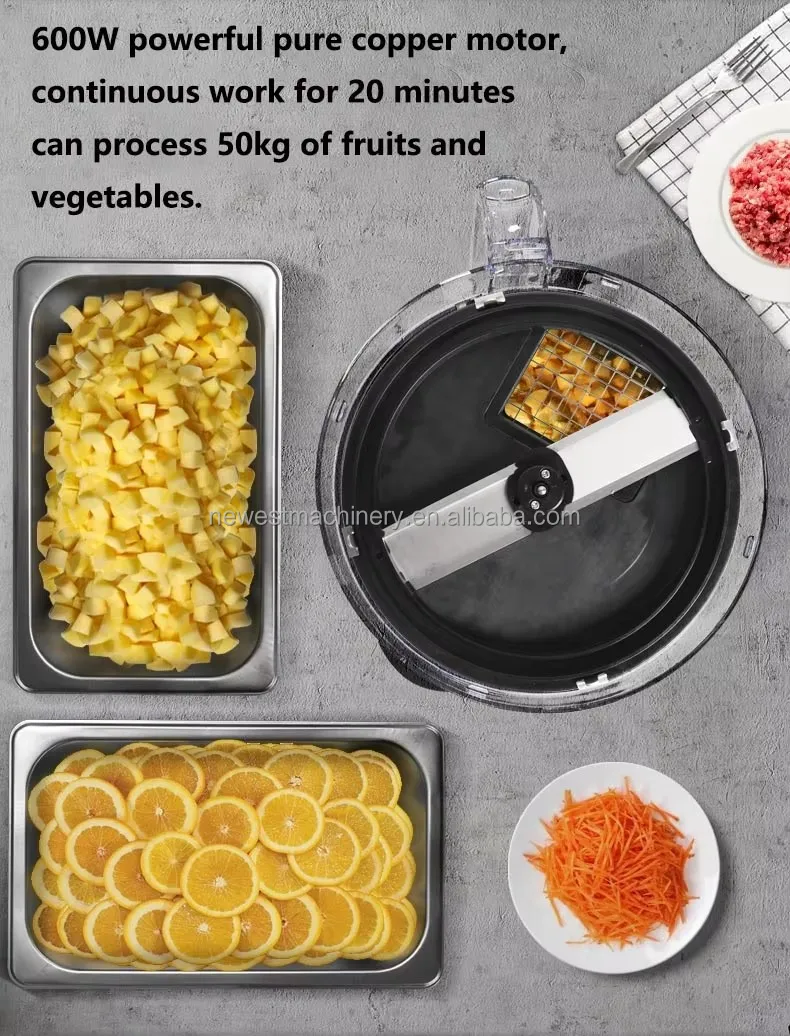 6L Garlic  Meat Mince Machine - Small Vegetable Slicer  Cutter