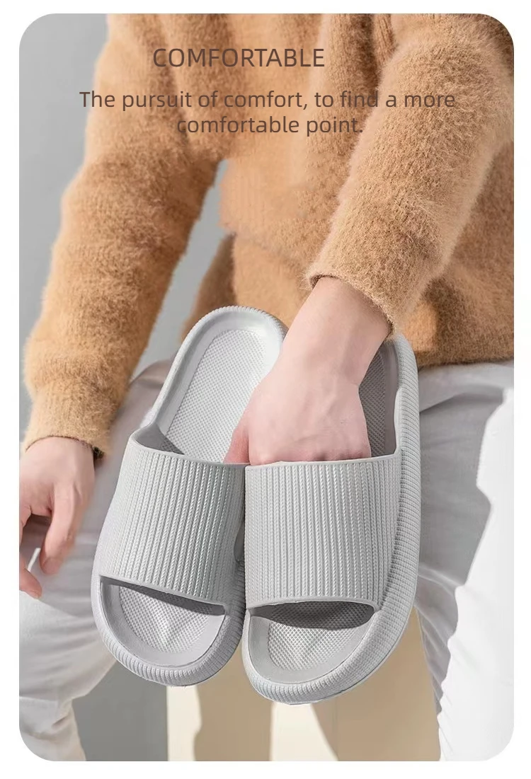 Male Adult Children's Bathroom Slippers Eva Thick Sole Cushioned Cloud