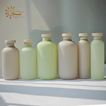 ECO Friendly Recyclable 200ml  300ml 500ml custom matte surface shampoo and conditioner bottle