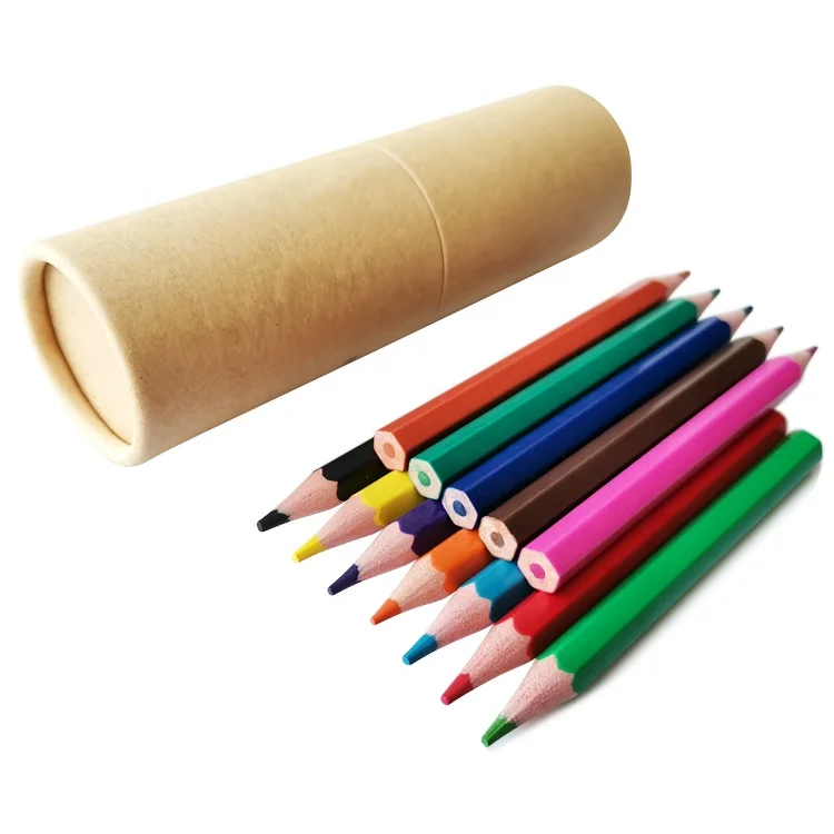 7 дюймов EN71/ASTMD12/18/24/36 цветов студенческие Детские карандаши для рисования индивидуальный пластиковый цветной карандаш