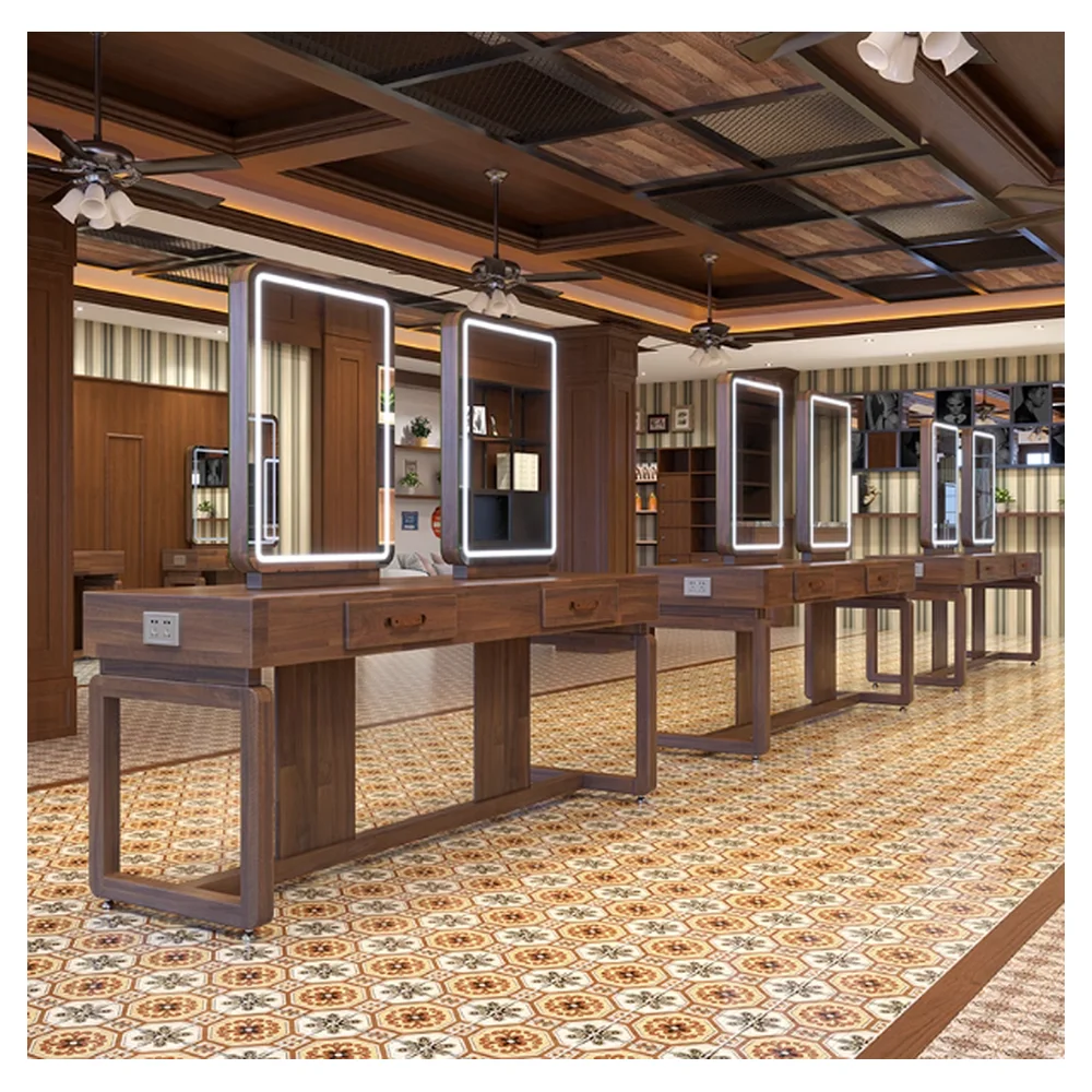 Modern Reception Under Desk Shelf Desk Spa Minimalist Design Reception