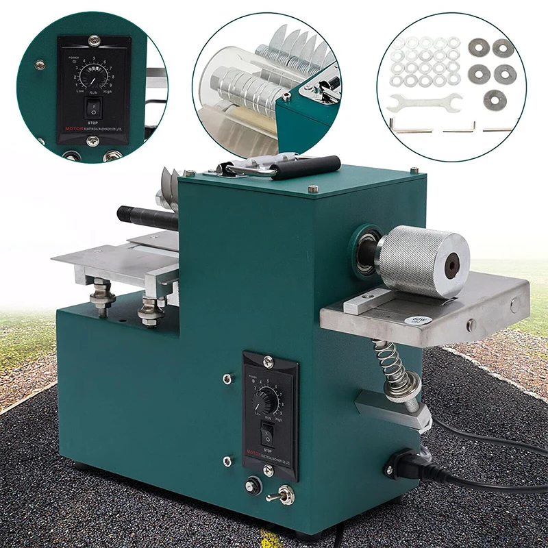 Adjustable Speed Leather Splitting 110V Electric Leather Strap Cutting Craft Shoes Bag Paper Leather Splitter Machine