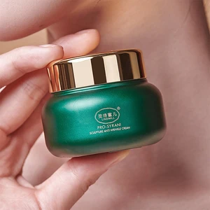 50g round Pearl Green Glass Empty Cream Jar with Cap Frasco Para Crema 35ml Dropper for Beauty Body Butter Cosmetic Use