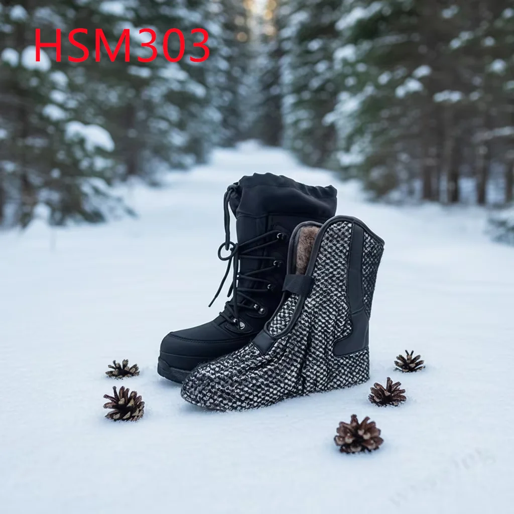 ZYF,Russia Market Water-proof Thermal Lining Combat Boots Glacier Expedition Anti-kick Rubber Patches Tactical Boots HSM303