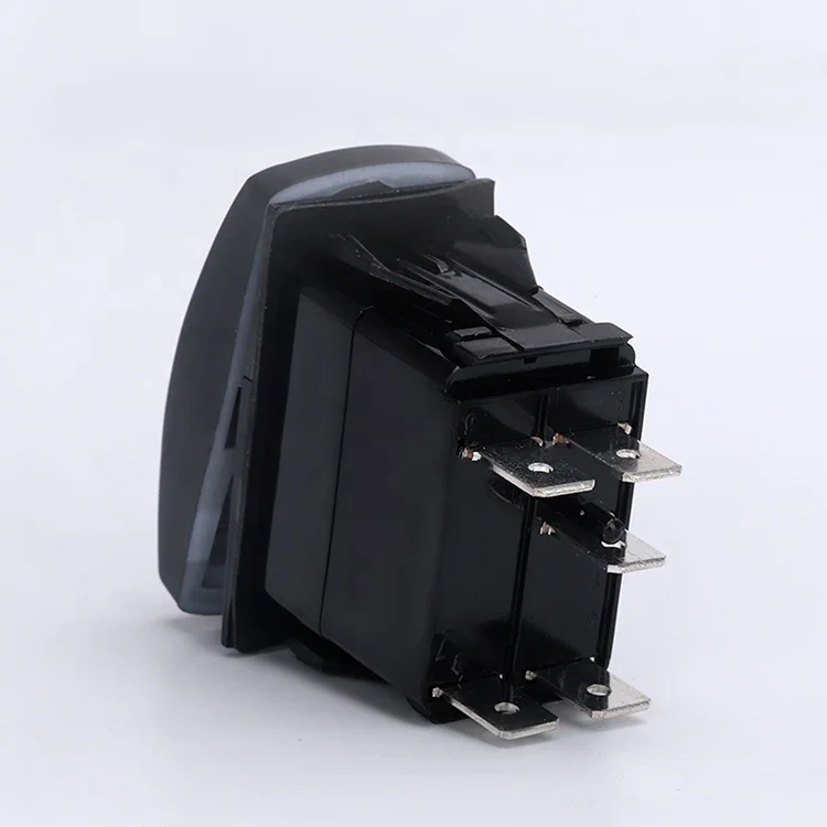 Символ LE24 Водонепроницаемый Лодка кулисный переключатель/12V 24V Авто/лодка SPST морской светодиодный освещенные перекидной переключатель с синей