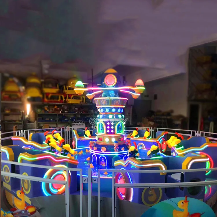Turntable Ride Happy Space Duck Turntable Rides Mechanical Games Amusement Rides Water ...