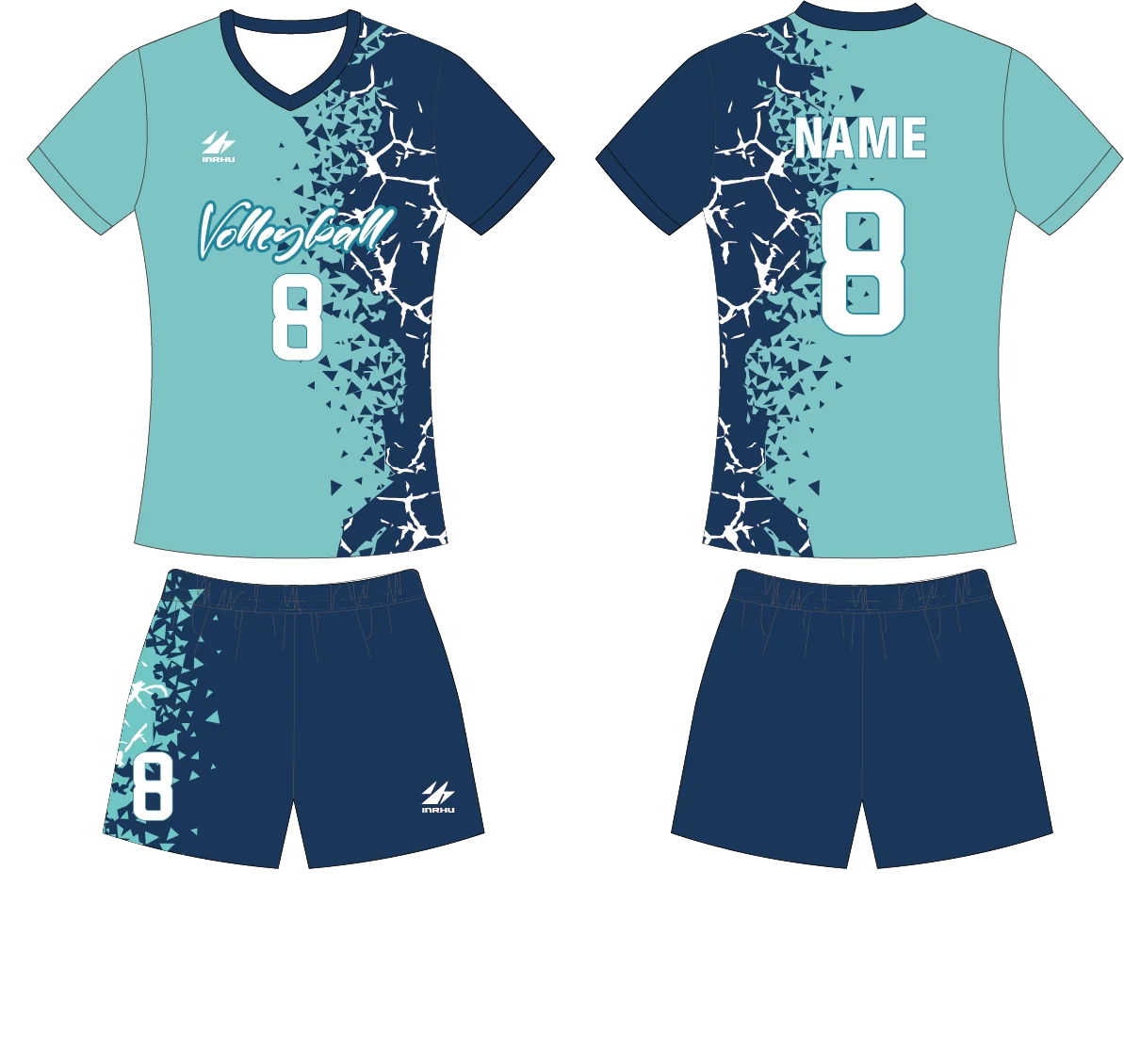 High Quality Customized Sublimation Volleyball Jersey Women Men Volleyball  Uniform Sportswear Sweatshirts Team Clothing