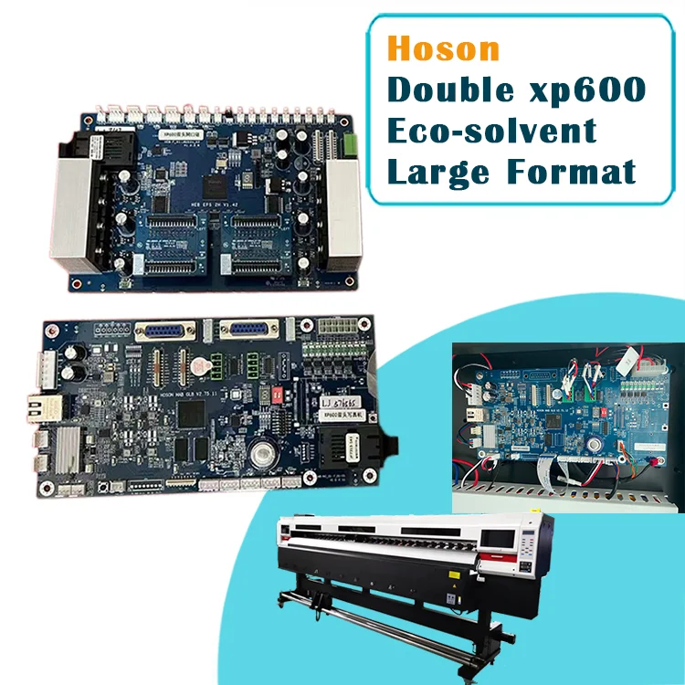 Original Double Xp600 Heads Hoson Motherboard 2-head Xp600 Mainboard for Dtf Eco Solvent Large Format Printers factory