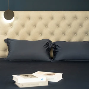 Organic Woven Bamboo Fiber Fitted Linen Bed Sheets 100% Bamboo Fiber Bedding Set Duvet Cover Pillowcover