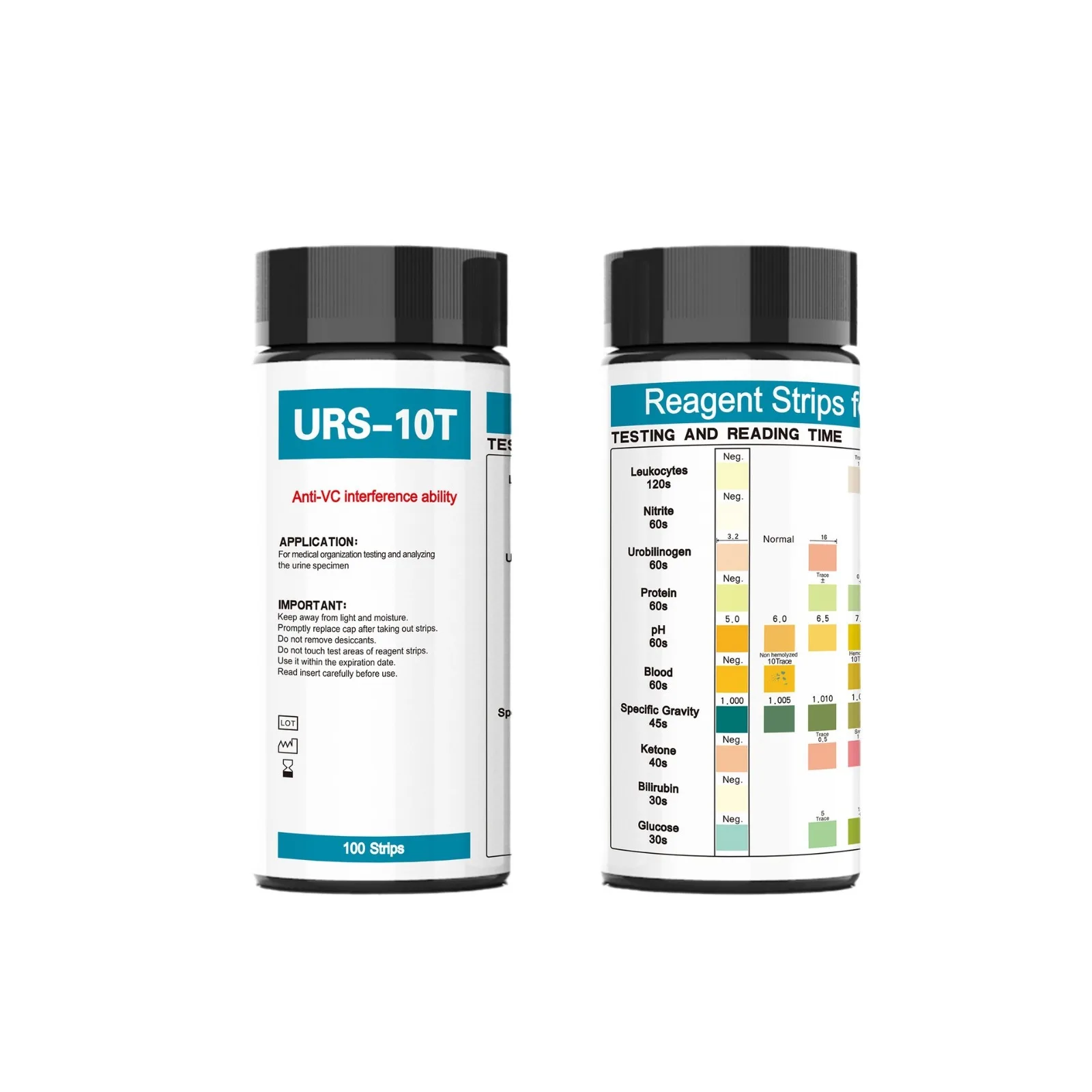 Factory Price 10 Parameters Urinalysis test Strips Urine test Strips URS-10T