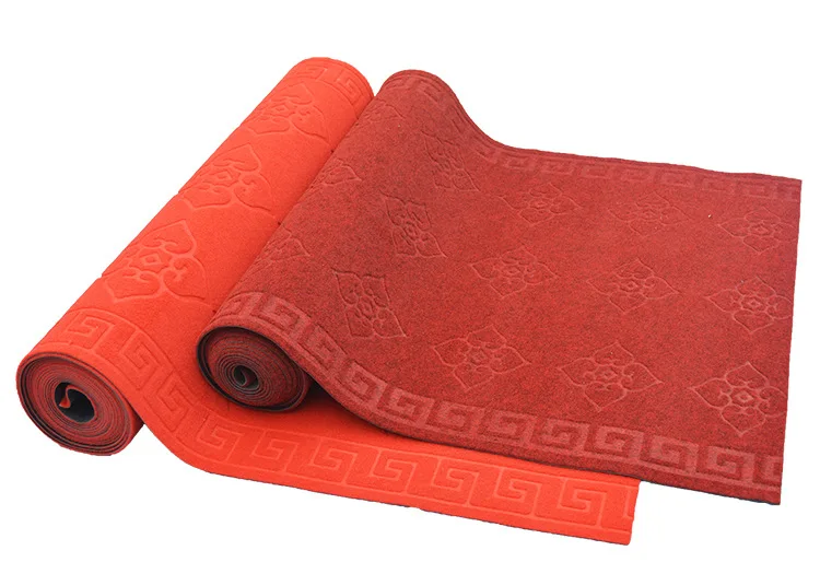 Cheap Polyester Embossed Dust Proof Entrance Floor Doormat for Custom Made