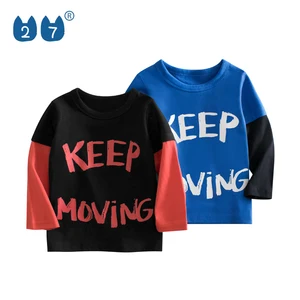 Factory Directly Autumn Casual Long Sleeve T Shirt 100 Cotton Cartoon Casual Long Sleeve Children Boys T Shirt