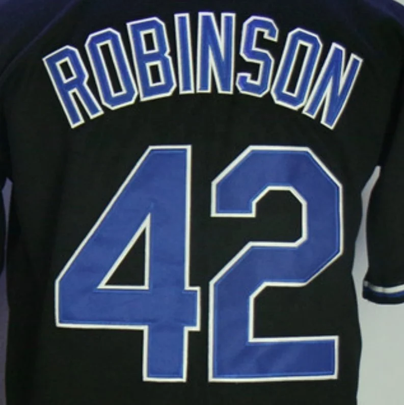 Source Jackie Robinson Black Best Quality Stitched Jersey on m