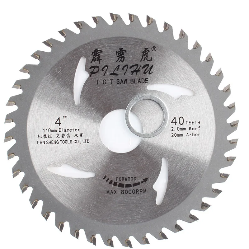 3PCS 4" 110mm Circular Saw Blade Wood Cutting Disc for Woodworking 79T 4/5" Bore 