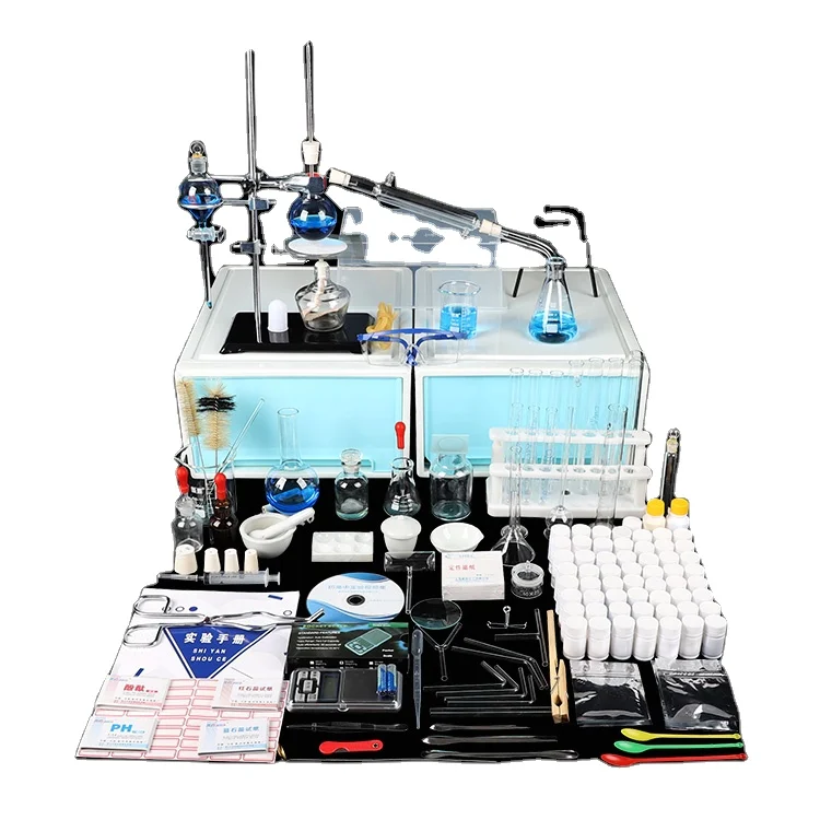 High Quality Maihun Customized Science Educational Kit Lab glassware Deluxe Chemistry Set