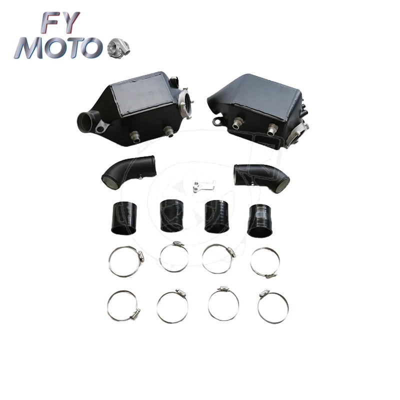 Twin Charge Air Intercooler Pipe Kits For BMW M5 M6 F06 F10 F12 F13 With Methane Injection Ports