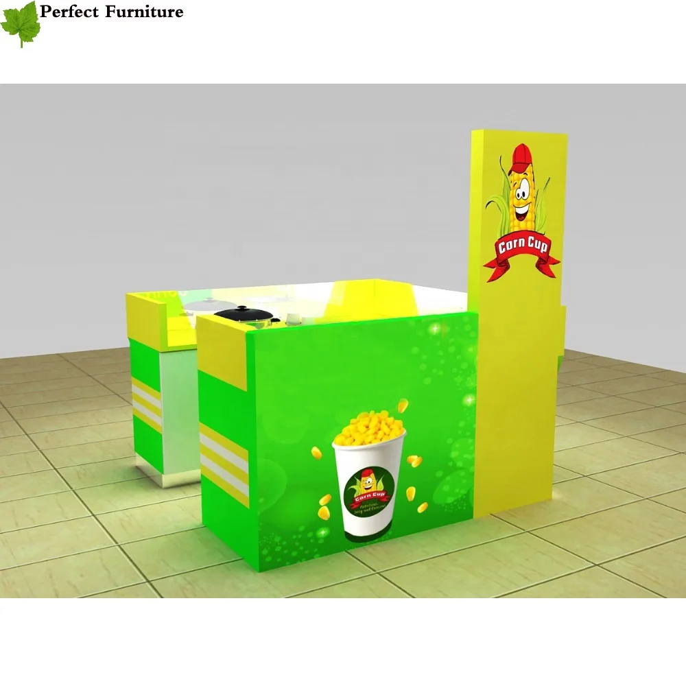 Perfect Retail Sweet Corn Kiosk With Counter Design Corn Stall for Sale