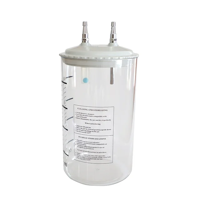 Medical vacuum regulator plastic vacuum with suction jar and trap Suction Canister vacuum bottle stainless steel