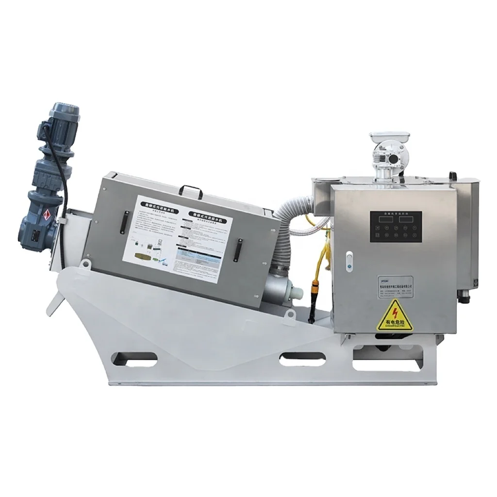 Screw Press Sludge Dewatering Machine