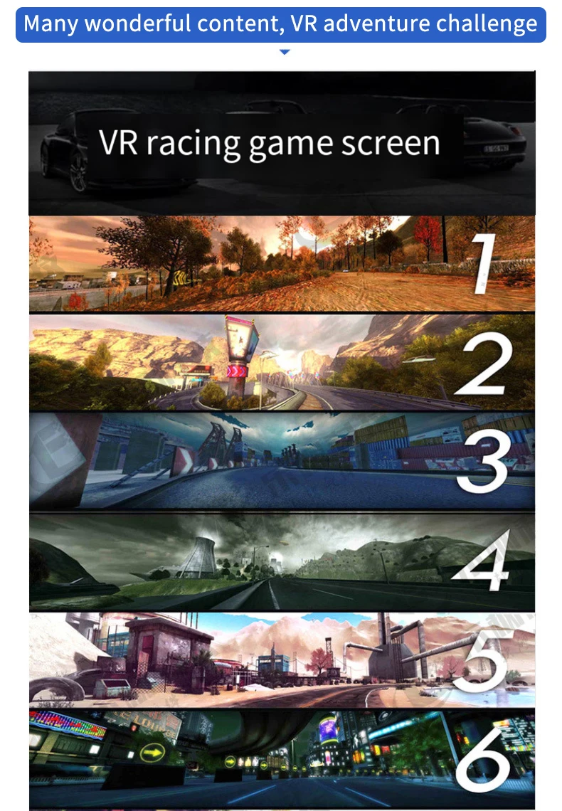 Real Driving Simulator 9D VR Racing - Three-Axis Thrill