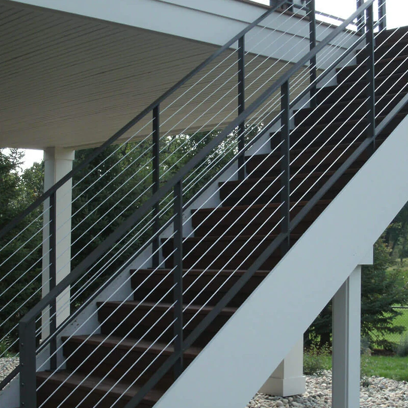 Bns Stainless Balustrade Black Cable Railing System Low Maintenance ...