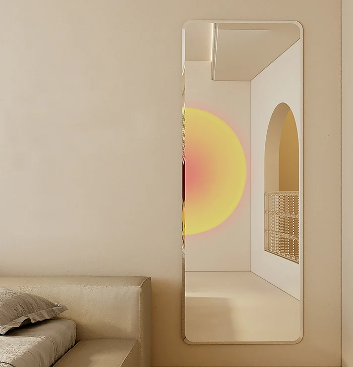 High Quality 3MM 4MM 5MM Customized Shape Frameless Polish Edge Decorative Furniture Bathroom Wall Mirror for Furniture
