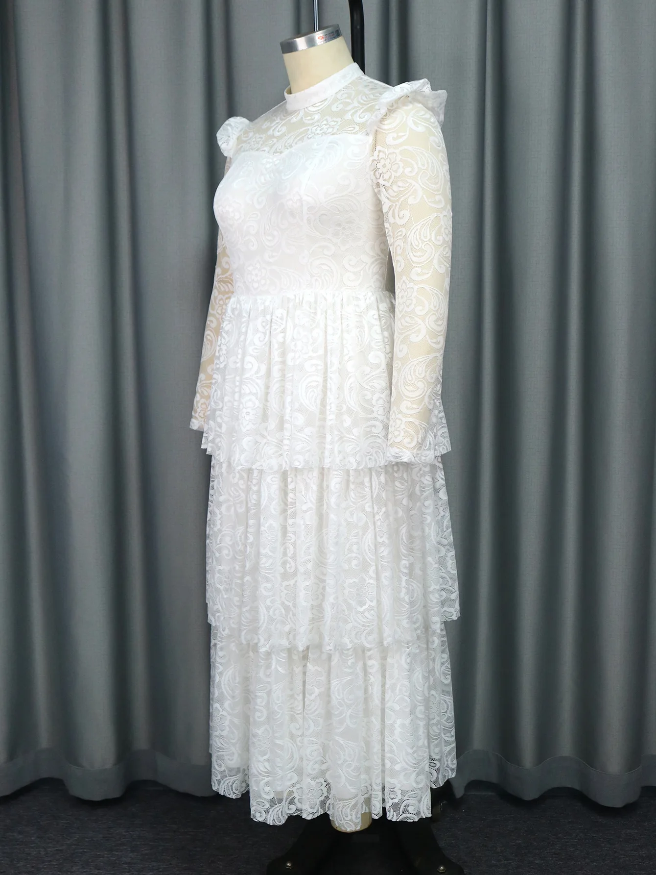 african white lace dress styles Simple style for white lace