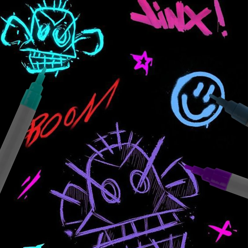 Новый креативный 8 видов цветов светящийся в темноте маркер персонализированный для рисования детей своими руками