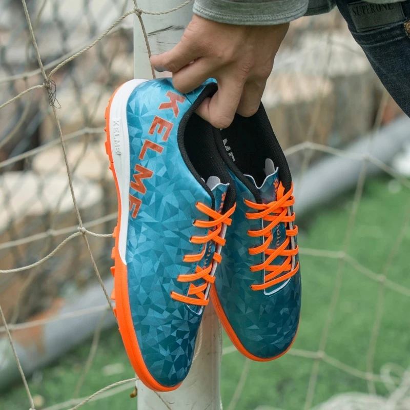 Детская футбольная обувь KELME, домашние футбольные бутсы, оригинальные мужские TF белые футбольные бутсы, профессиональные детские футбольные бутсы, кроссовки