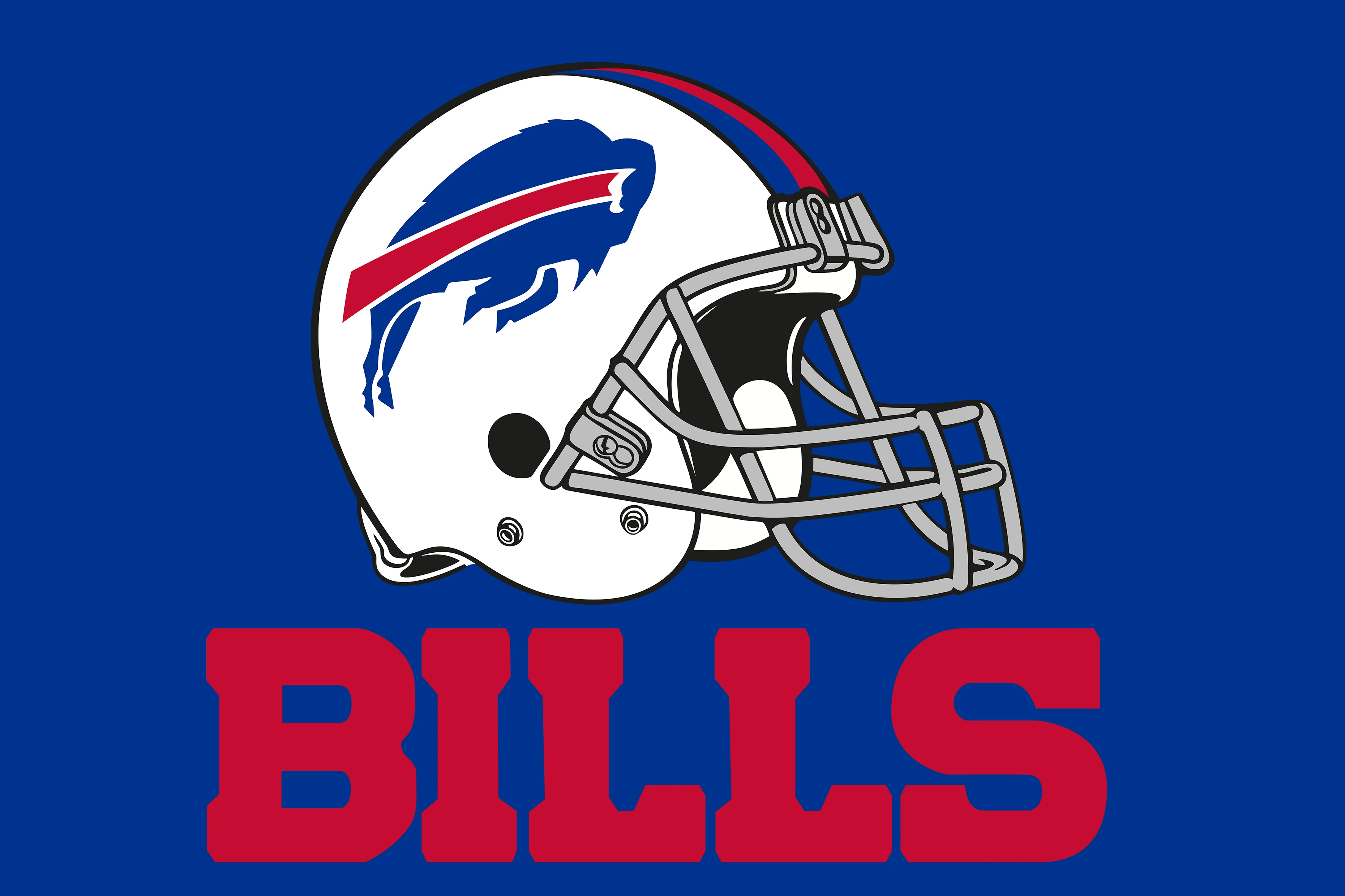 Manufacturer Wholesale 90X150cm Good Quality Cheap NFL blue Background  Buffalo Bills Team Sports Flags - China Good Quality and Manufacture  Wholesale price