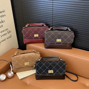 Fashionable Luxury Brand Ladies Crossbody Bag Shoulder Messenger Handbag PU Leather Tote Bags Famous Designer Women