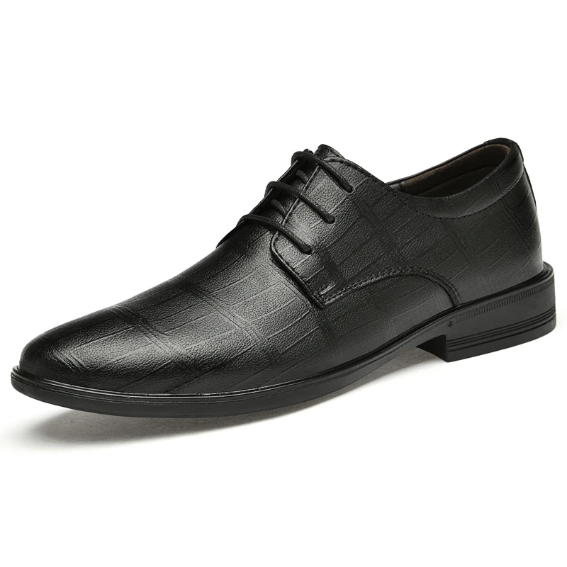 Mens Oxford Dress Shoes Factory Price Luxury New Italian Stylish Handmade Office Genuine Leather Dress Shoes