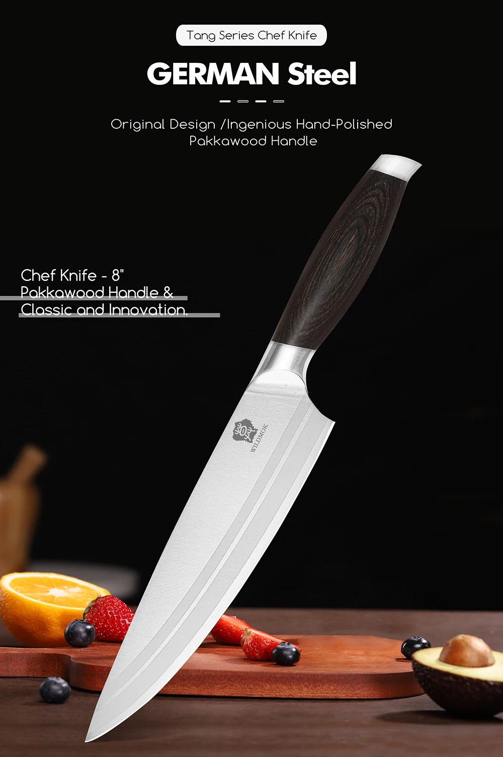 Profi Chefmesser Aus Edelstahl Mit Ergonomischem Griff_voghion.com