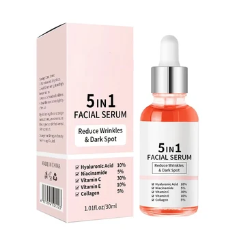 5 in 1 Serum Vitamin Concentrated Serum | & Vitamin Serum Dark Spot Korean Skincare 1.01fl.oz/30ml