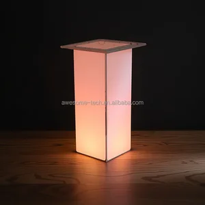 Modern Rechargeable Light-Up Garden Table for Outdoor Parties Events Banquets & Weddings for Home Bars & Hotels