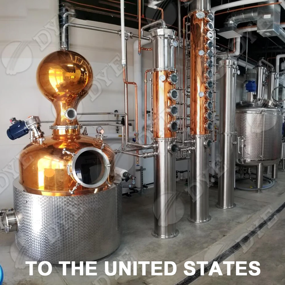 
 Краситель медный горшок все еще дистилляционное оборудование 96% дистиллятор спирта  