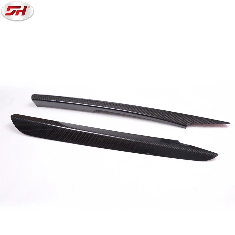 2pc Dry carbon fiber Auto Accessories Interior Trims X5 Trim strips on both sides of cover plate For BMW X5 F15 2014-up
