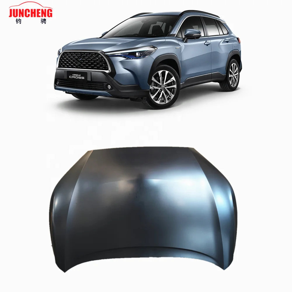 TOYOTA Corolla Cross E21 2020-2023用フードボンネット - 黒・灰色