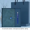 08-A5 notebook+pen light blue