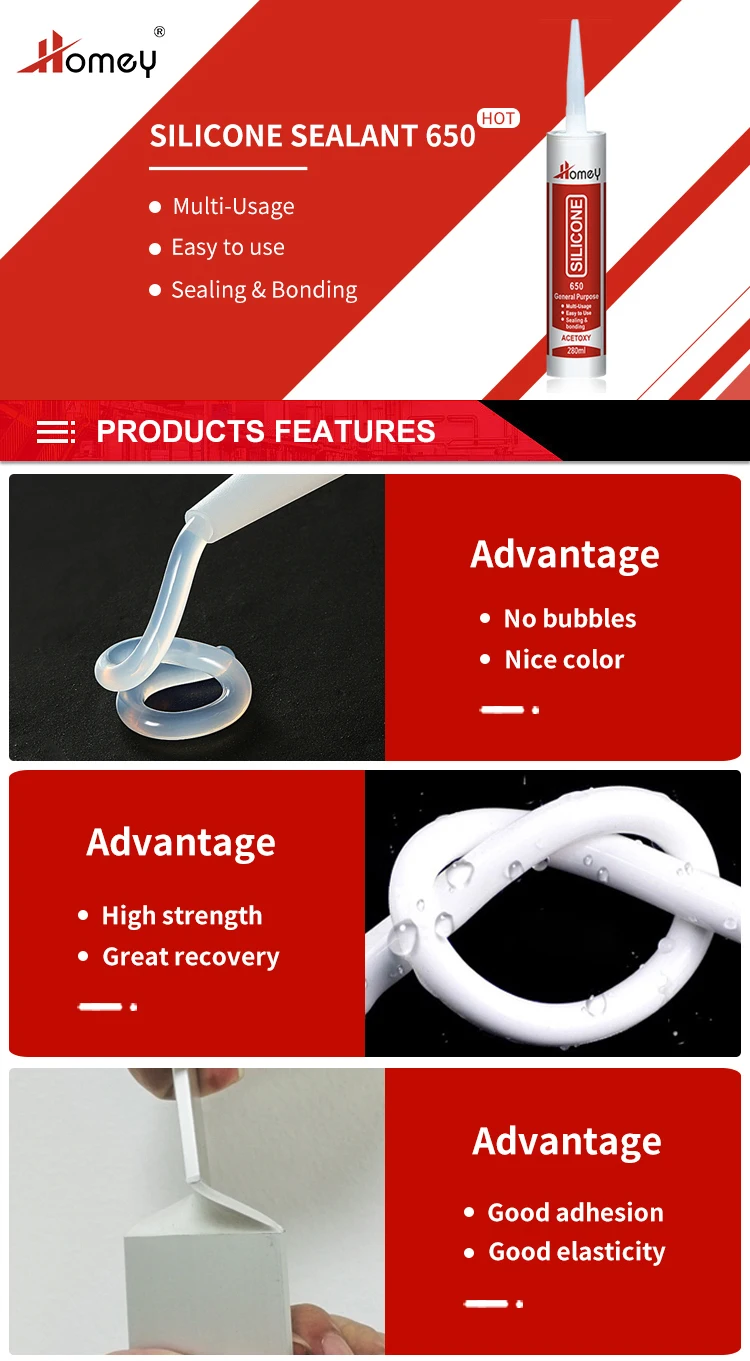 White Odorless Advance Silicone Sealant Supplier Of Hs Code 3506100010