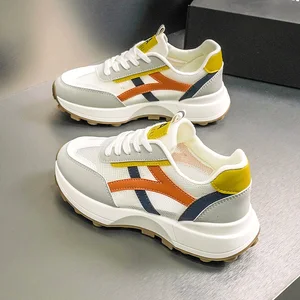 ZY19906 Inner Raised Mesh Shoes for Breathable Women's 2023 Spring and Summer Sports Thick Soled Casual Women's Shoes