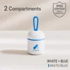 Blanco y azul