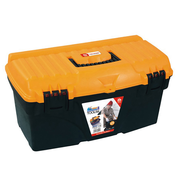 Лидер продаж 2020, Многофункциональный пластиковый ящик для инструментов 13 дюймов с лотком, ящик для хранения инструментов для ремонта