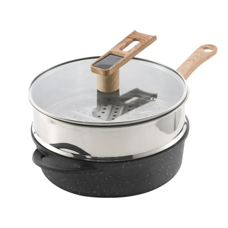 High Temperature Resistant Sterilization Smart Stir Fry Wok Nonstick