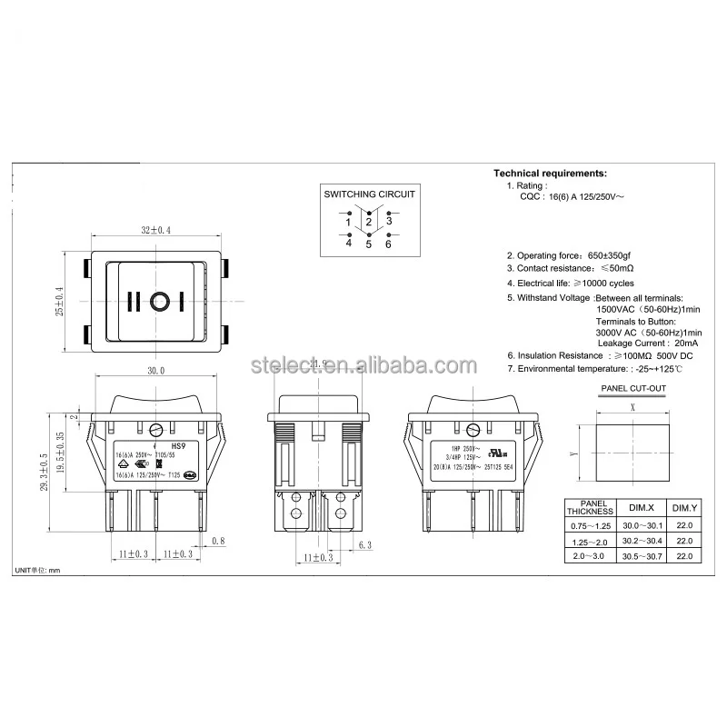 Kcd4 16a 250v 4 контакта схема подключения