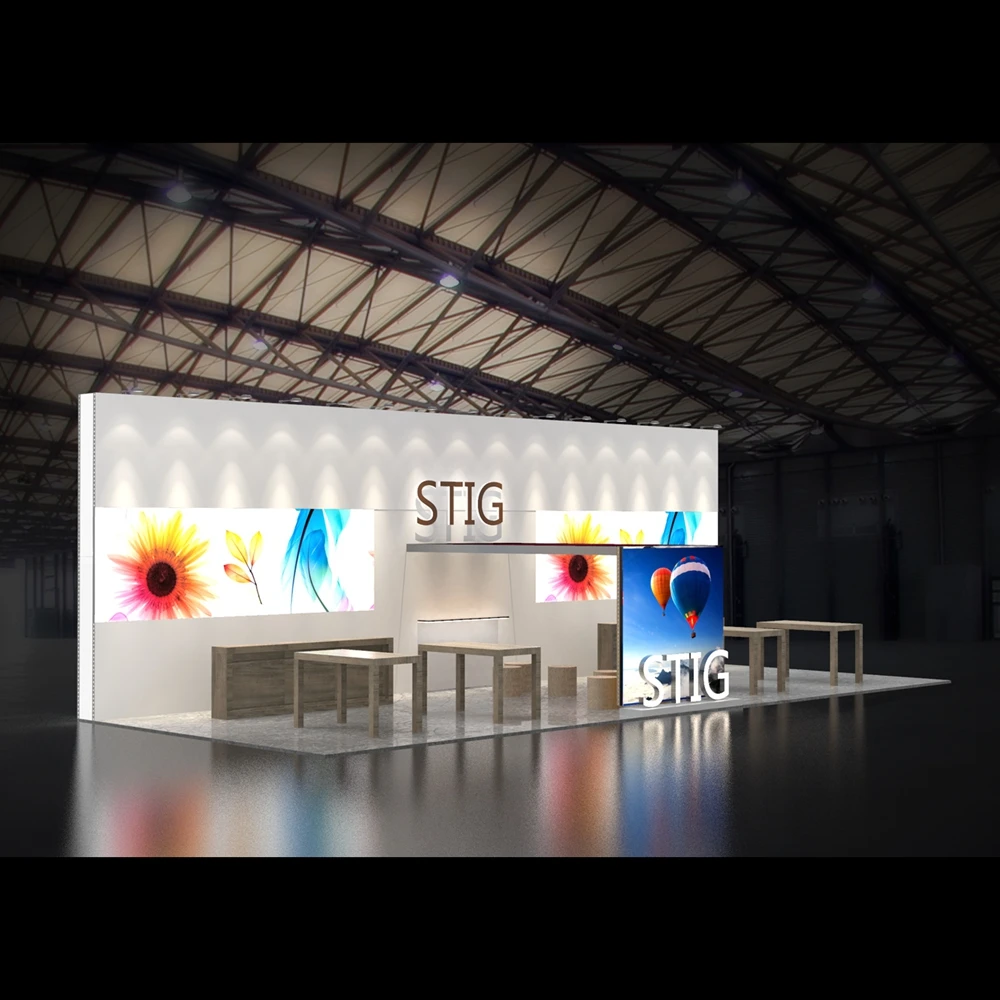 Exhibition Table Trade Show  Partition Wall Panel Stands Free Design  Booth Display Portable