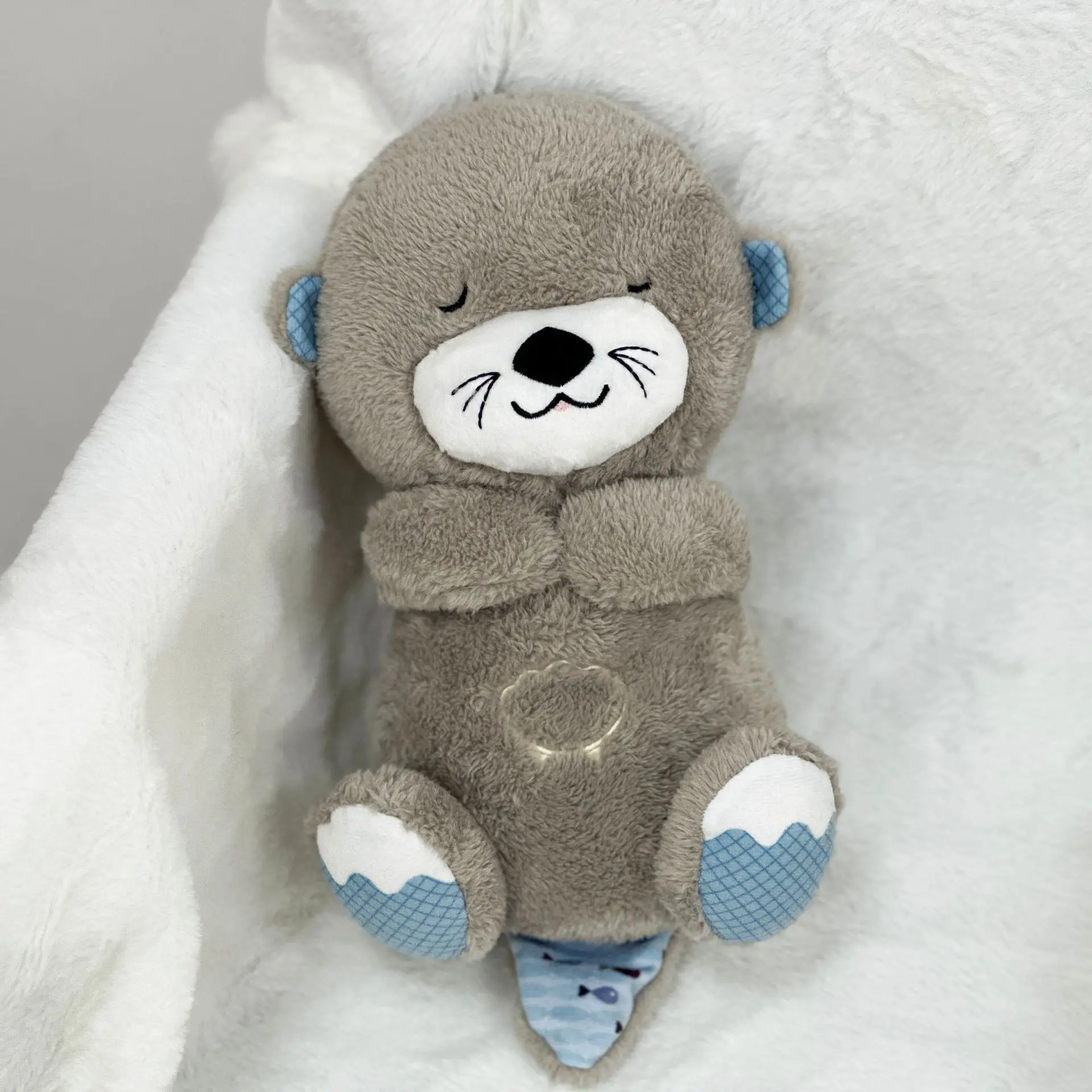 Ursinho Que Respira Led And Breathing Stuffed Animal Toys Beaver Otter ...